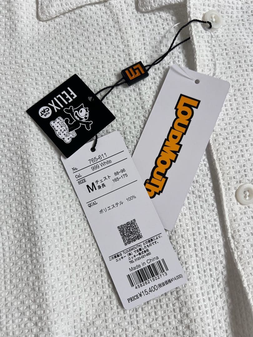 ラウドマウスゴルフ、FELIXメンズシャツ、Mサイズ