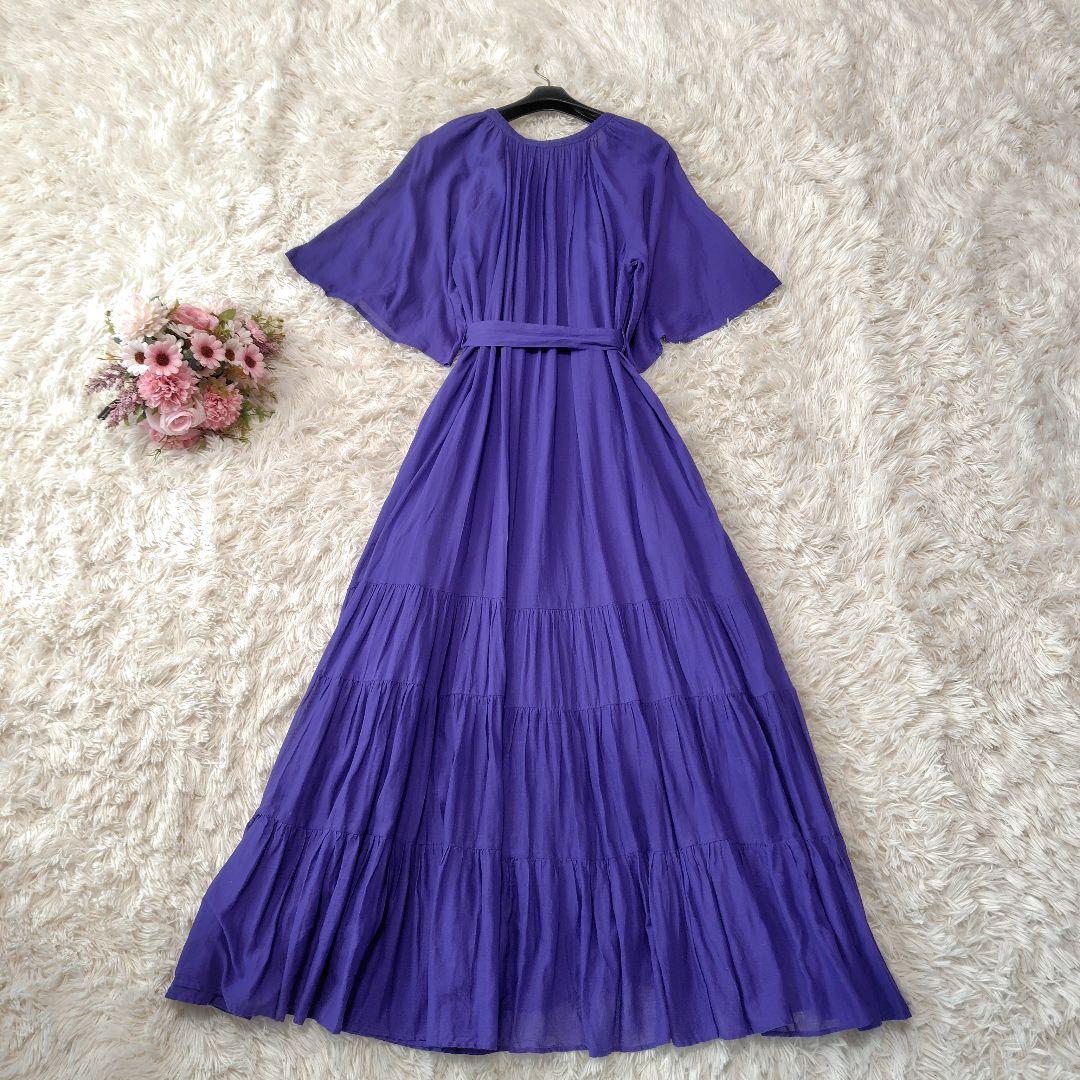【極美品♡2.4万】近年　ヌキテパ　コットンボイルティアードワンピース　マキシ