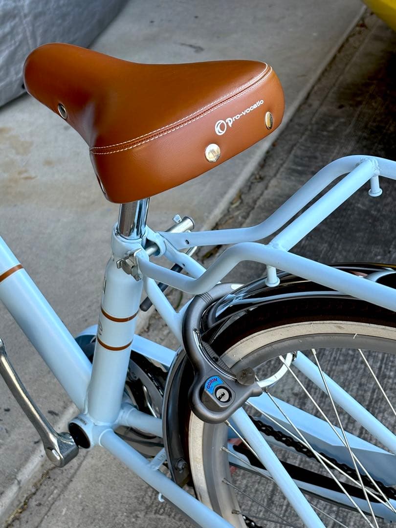 子供　自転車　6段　esse 24インチ　水色