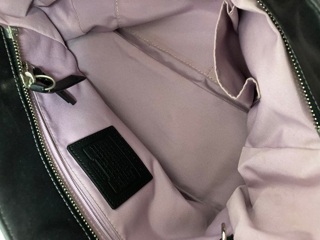 ☺︎様　Coach ブラックレザー トートバッグ