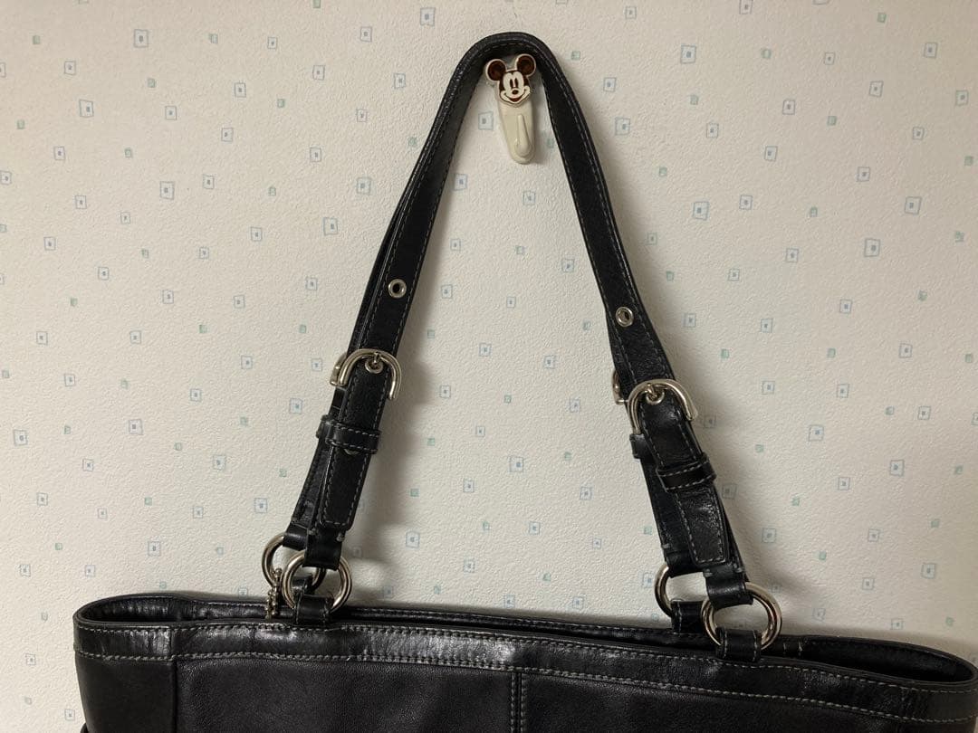 ☺︎様　Coach ブラックレザー トートバッグ