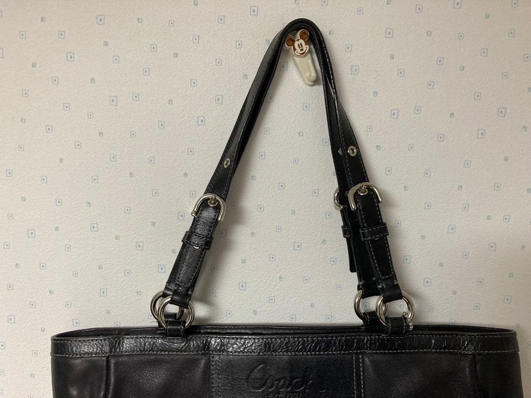 ☺︎様　Coach ブラックレザー トートバッグ