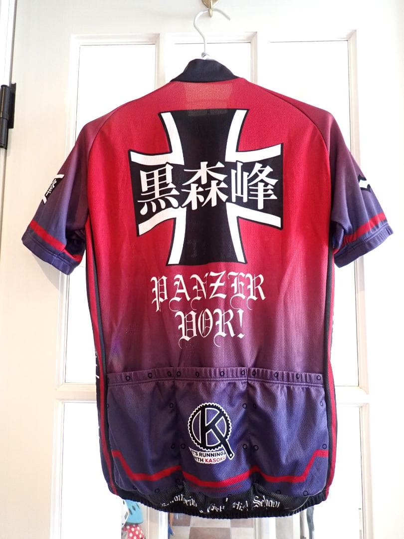 ガールズ&パンツァー サイクルジャージ 黒森峰 size：L
