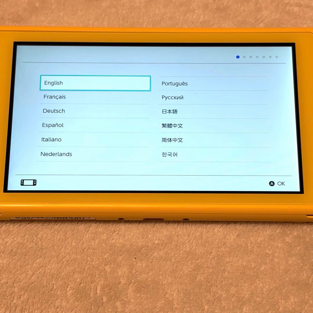 美品 動作確認済 ニンテンドー Switch Lite イエロー 本体 充電器付