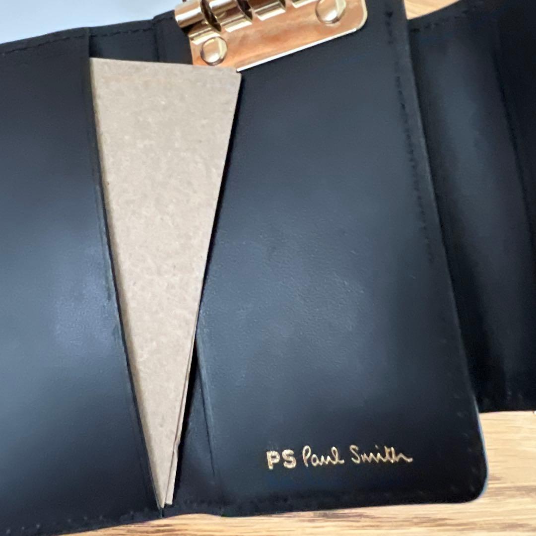 【新品】Paul Smith 牛革　キイケース　ブラック　説明書　箱付き