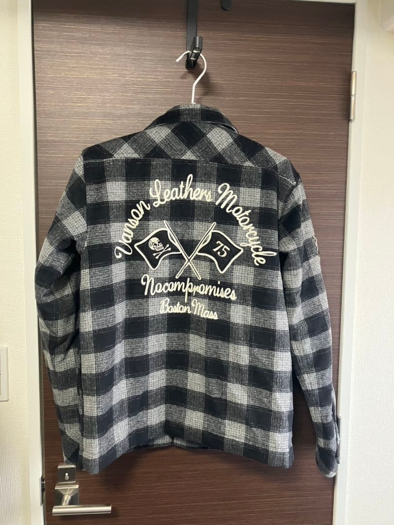 Vanson チェック柄ジャケット L
