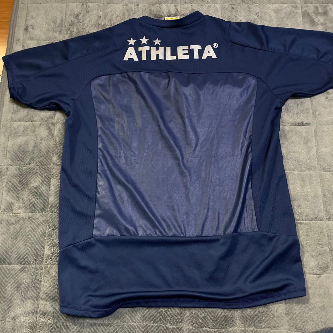 ATHLETA ネイビー 半袖、長袖シャツと長ズボンインナーとパンツセット　M