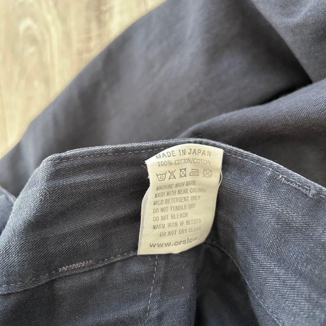 orSlow オアスロウ フレンチワークパンツ ネイビー XL ヘリンボーン