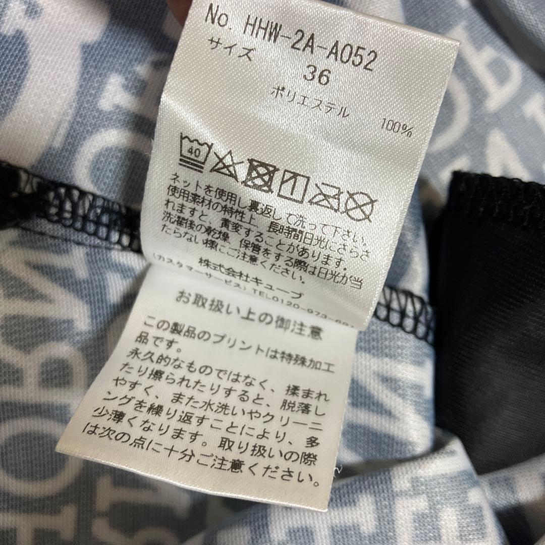 HORN GARMENT ホーンガーメント　ワンピース　総柄　白黒　サイズ36