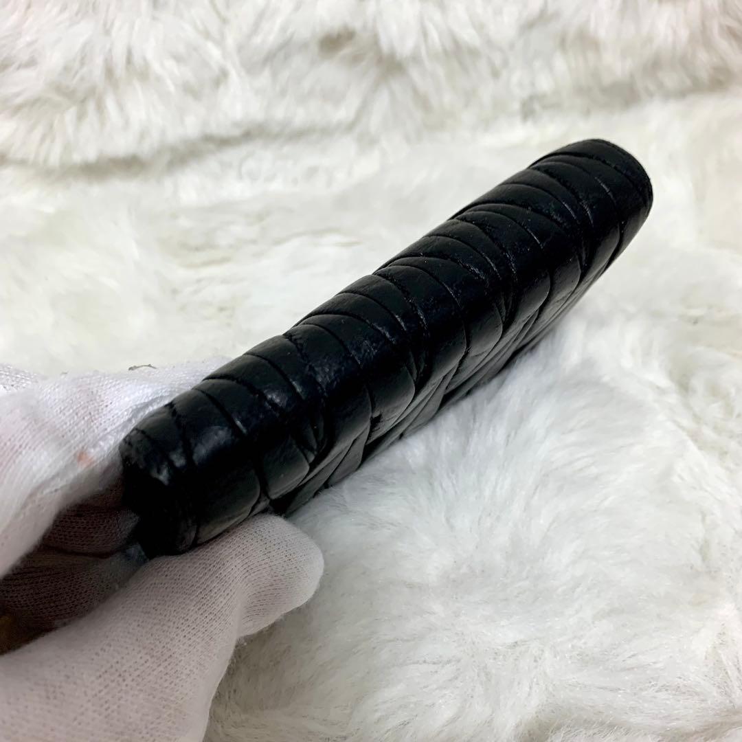 美品！MUI MUIミュウミュウ 6連キーケース　黒　レザー　ゴールド　箱付き
