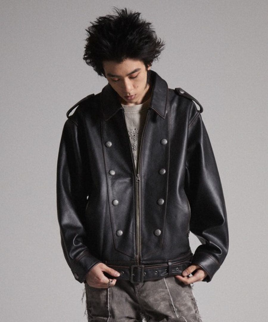 GRANCY ナポレオンレザーブルゾン Mサイズ 即完品