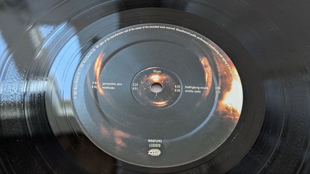 【Aphex Twin】「Drukqs」4LP BOX SET WARPLP92