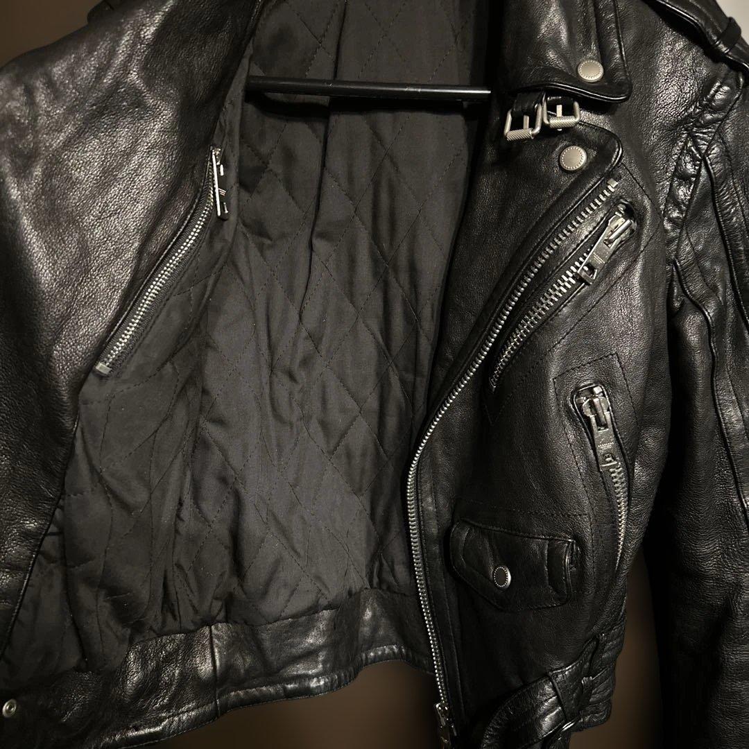 Burberry Prorsum ラムレザー ダブルライダースジャケット M