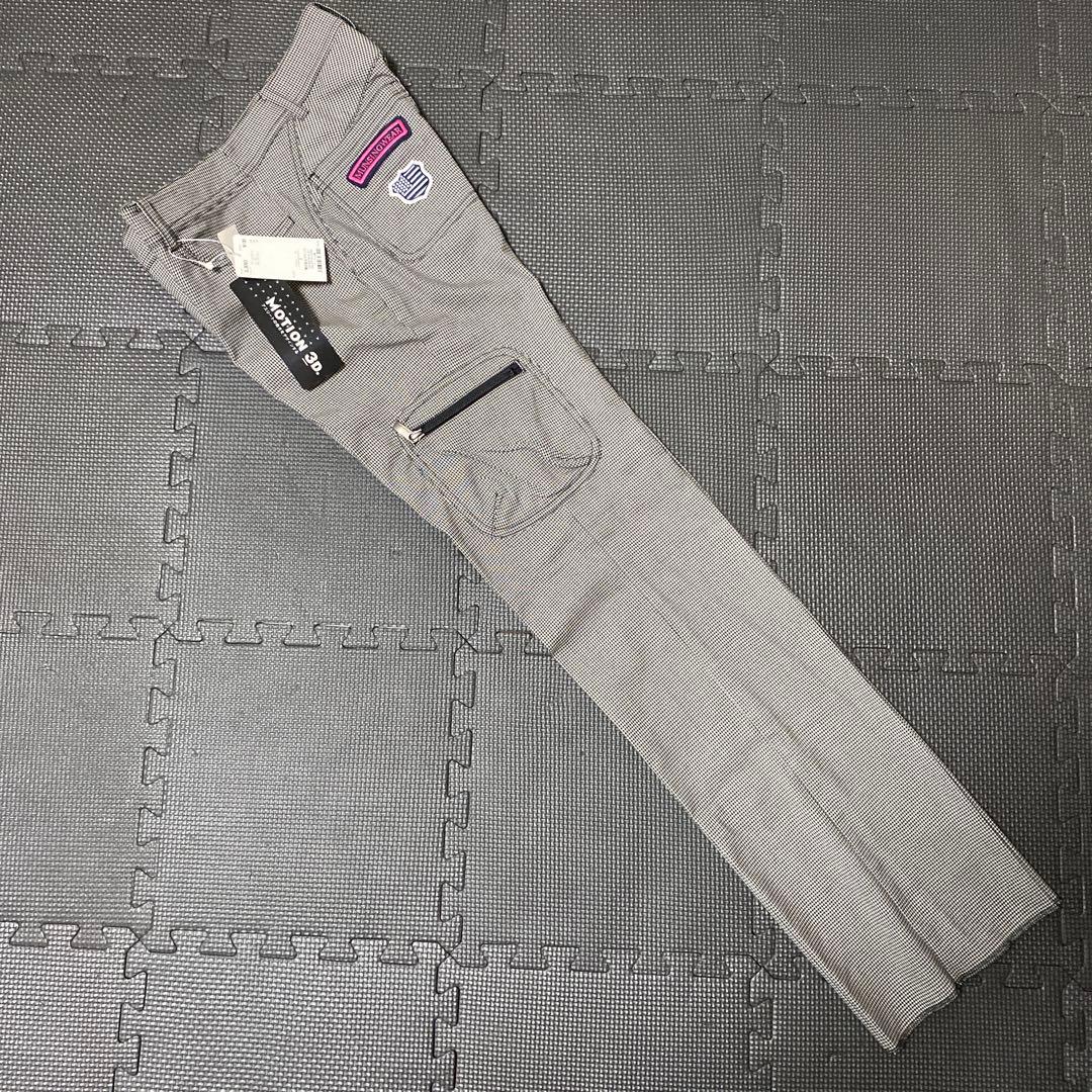 新品　マンシングウェア munsingwear パンツ　スラックス　千鳥柄