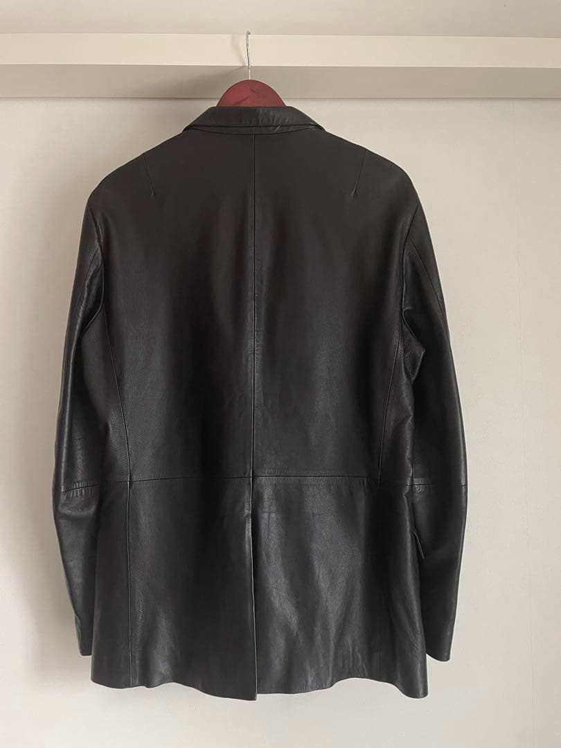 【美品】  カルバンクライン ラムレザージャケット XL