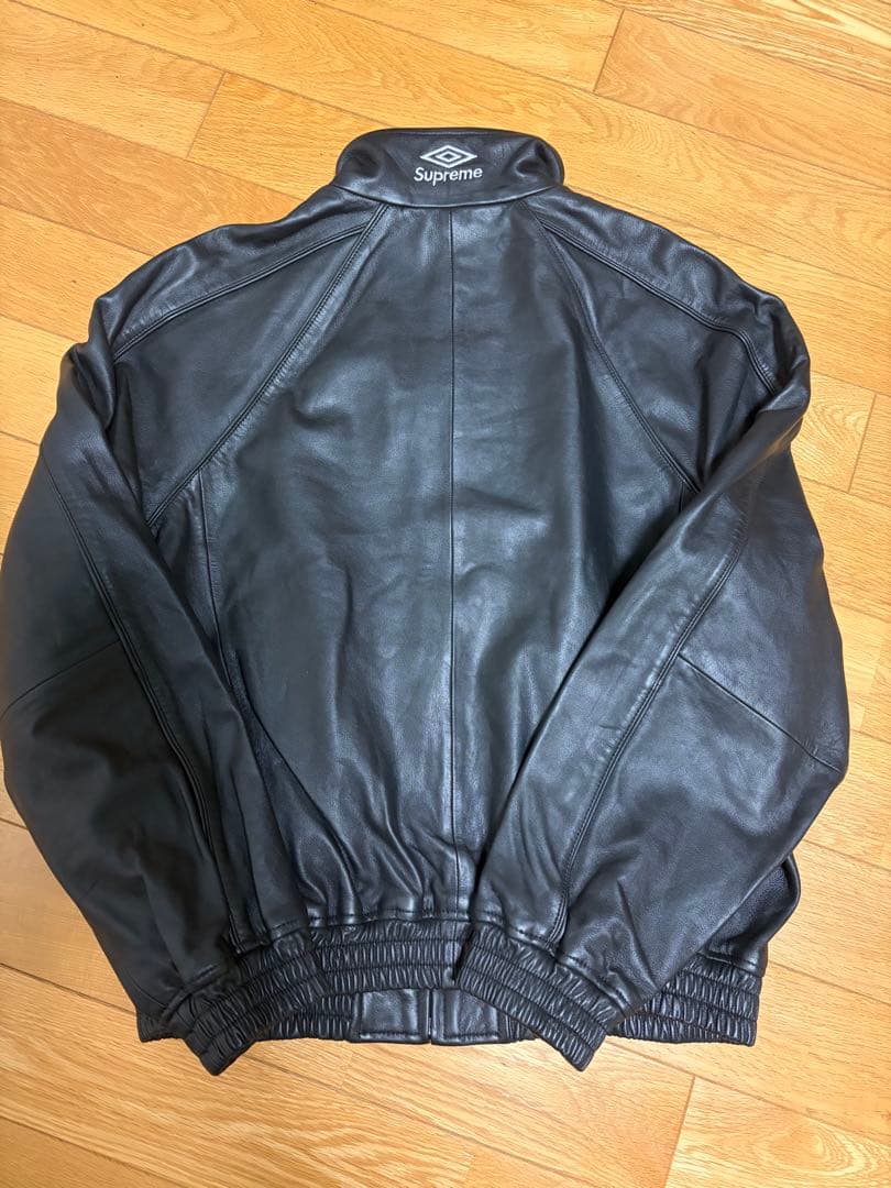 ジャケット・アウター Supreme x Umbro Leather Track Jacket