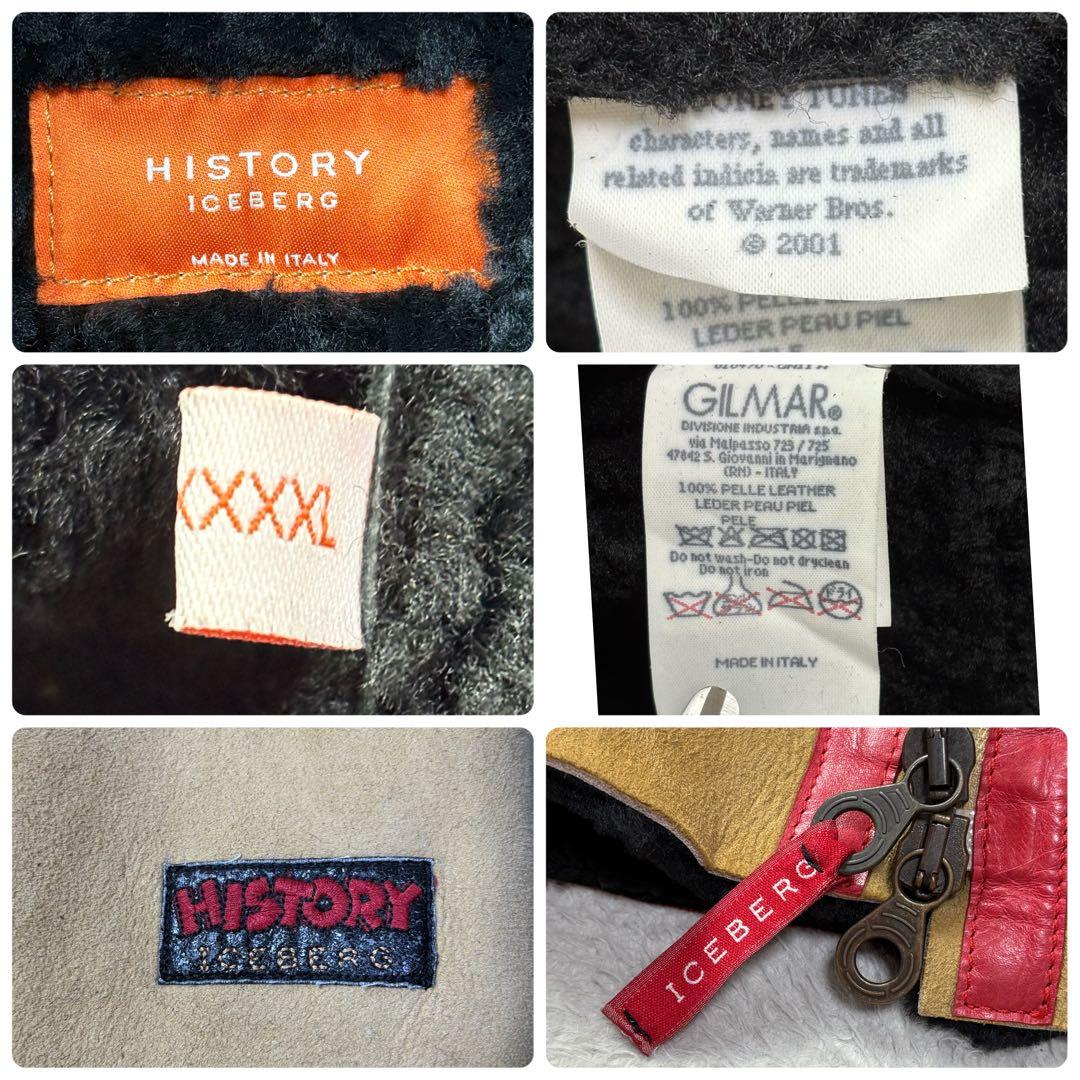 XXXXLリアルムートン レザージャケット ブルゾン イタリア製 HISTORY