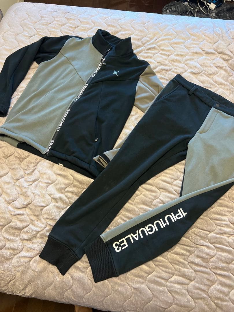 【レア】1PIU1UGUALE3 GOLF 上下裏地ボアセットアップ Ⅵ(XL)