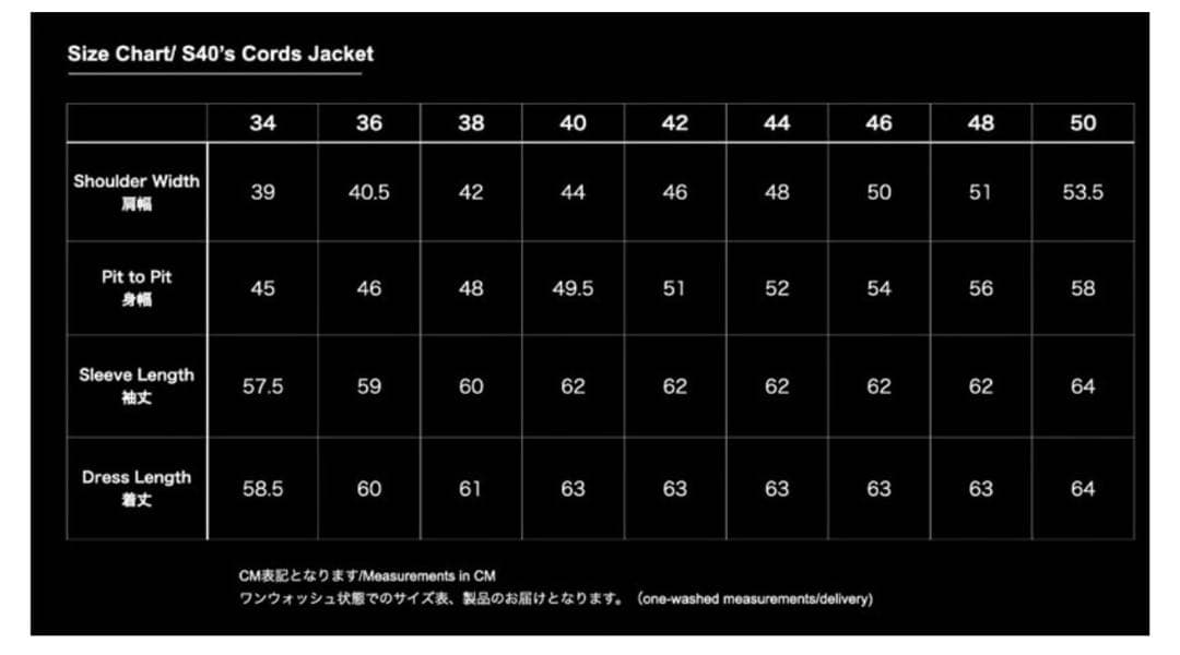 TCB jeans S40's Cord Jacket 大戦 コーデュロイ 46