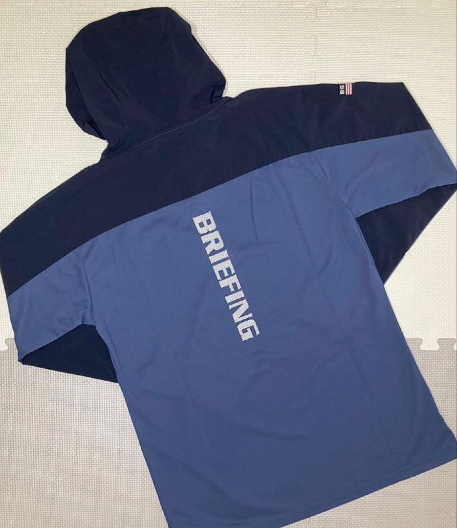 BRIEFING GOLF MS HALF ZIP HOODIE（BLUE／M）