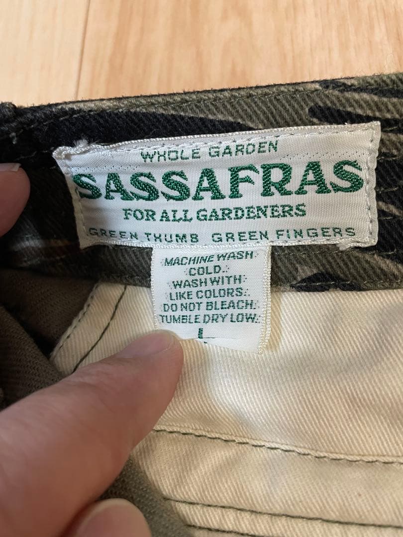 SASSAFRAS 迷彩カーゴパンツ　ササフラス