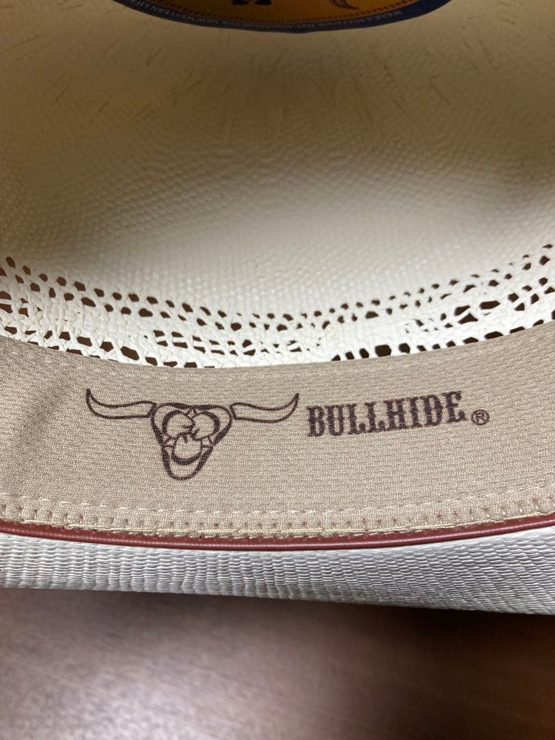 ホワイトカウボーイハット　BULL HIDE BANGORA