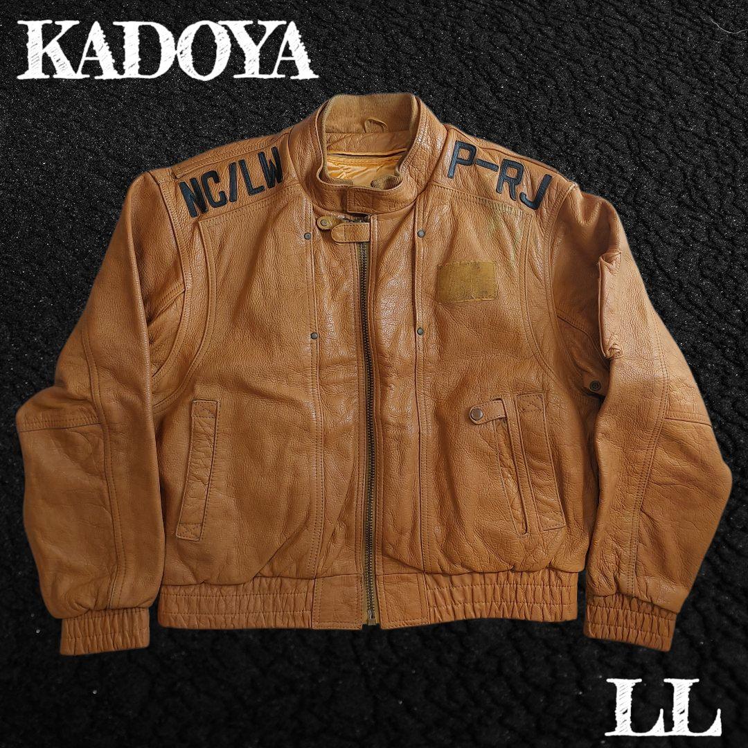 KADOYA NEW COMCEPTER レザージャケット YKK 短丈