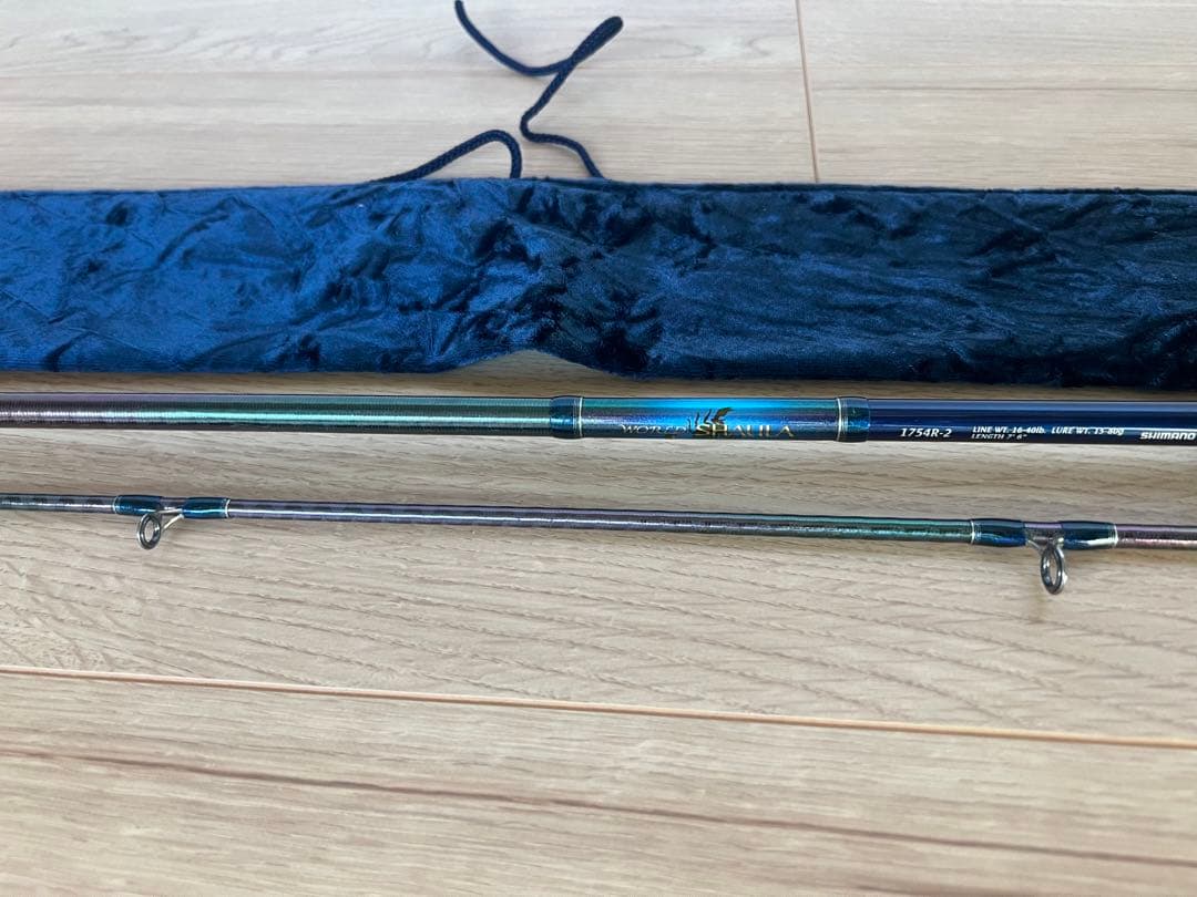 希少美品　シマノ 初代ワールドシャウラ 1754R-2 ブルー