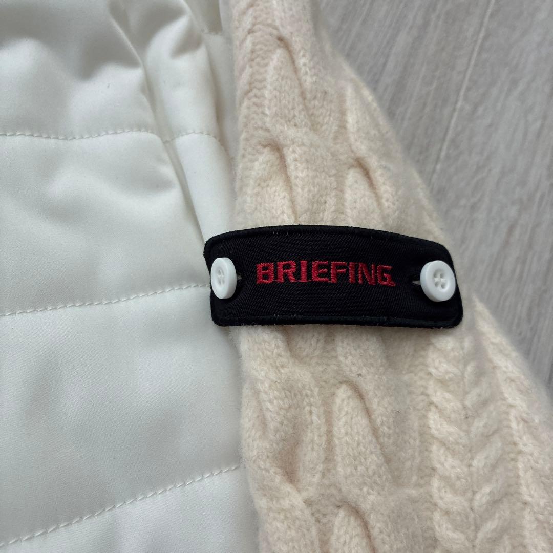 BRIEFING ケーブルニット ハイネックジャケット