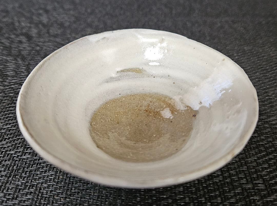 新進気鋭　人気作家　唐津焼　竹花正弘造　唐津　刷毛目　盃　酒杯　酒器　共箱　共布