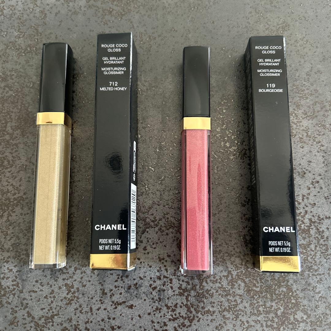 CHANEL シャネル ルージュ ココ グロス 2本セット　おまけ試供品つき