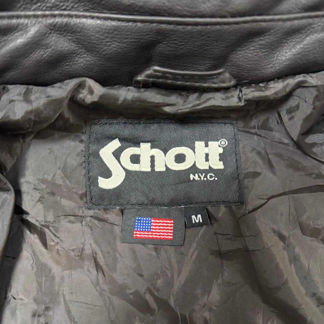サ*ケ様 Schott レザージャケット 黒 ブラック ショット シングルライダ