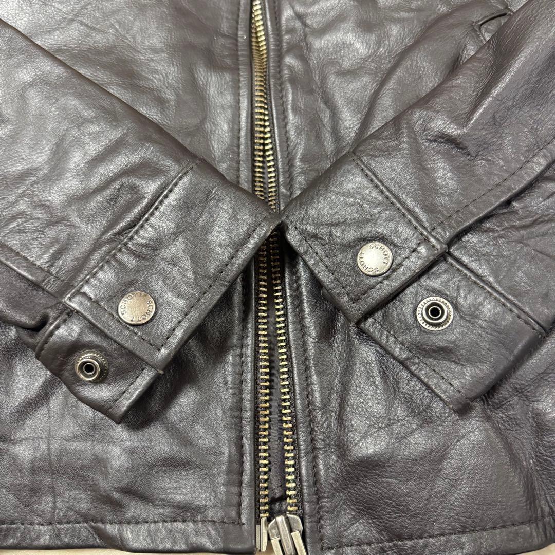 サ*ケ様 Schott レザージャケット 黒 ブラック ショット シングルライダ