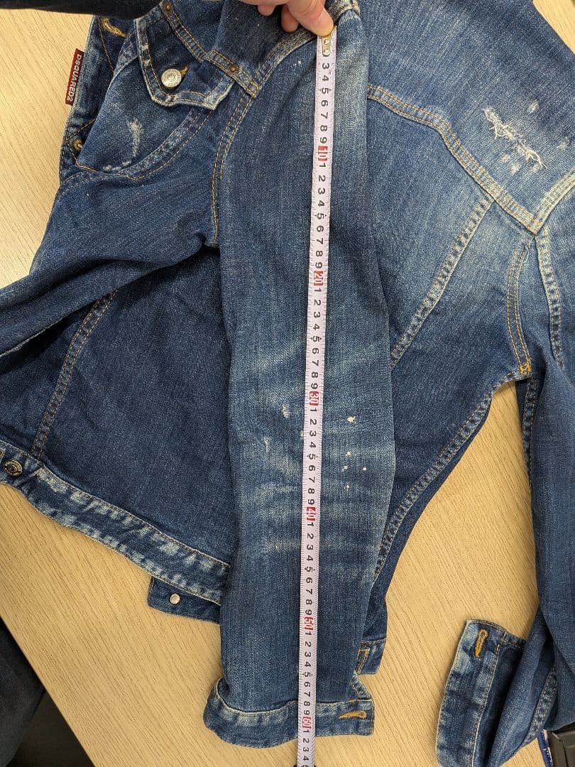 DSQUARED2 ダメージ加工デニムジャケット　サイズ46