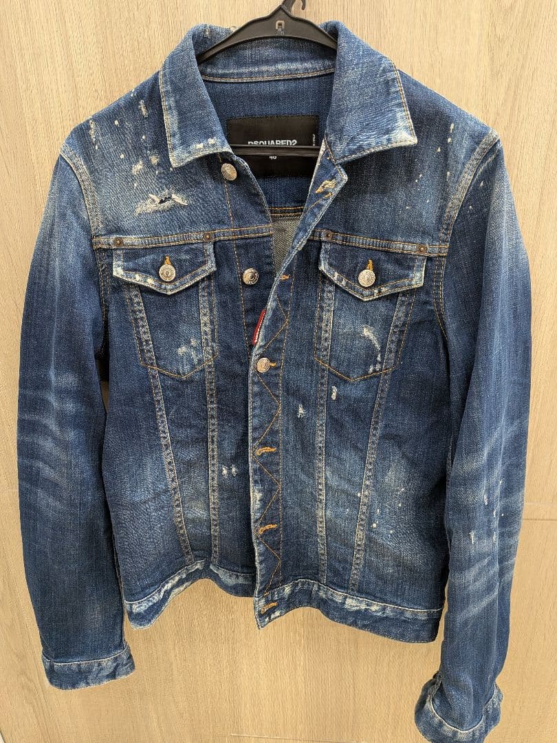 DSQUARED2 ダメージ加工デニムジャケット　サイズ46