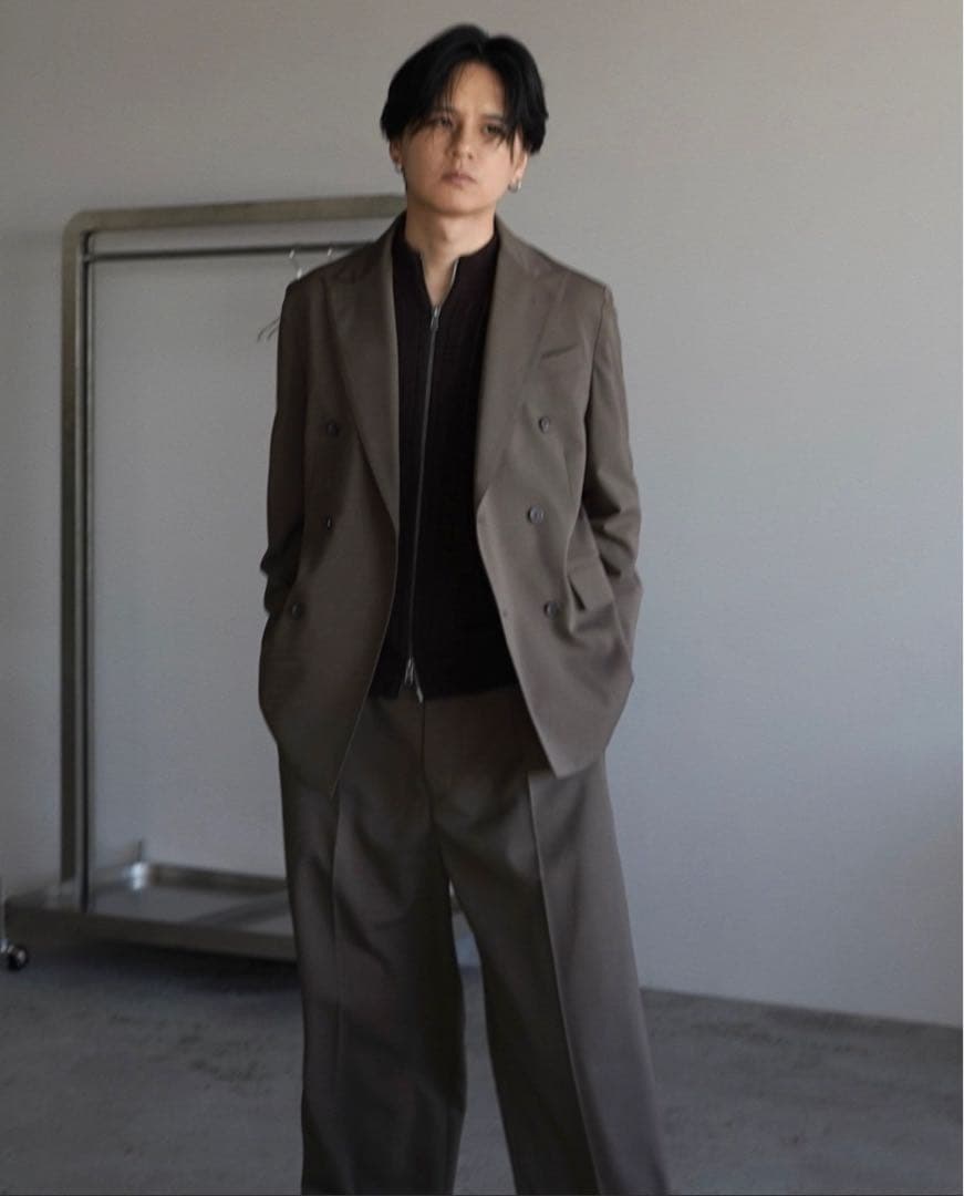 完売品　WYM L size HIGH TWIST PE DOUBLE SUIT