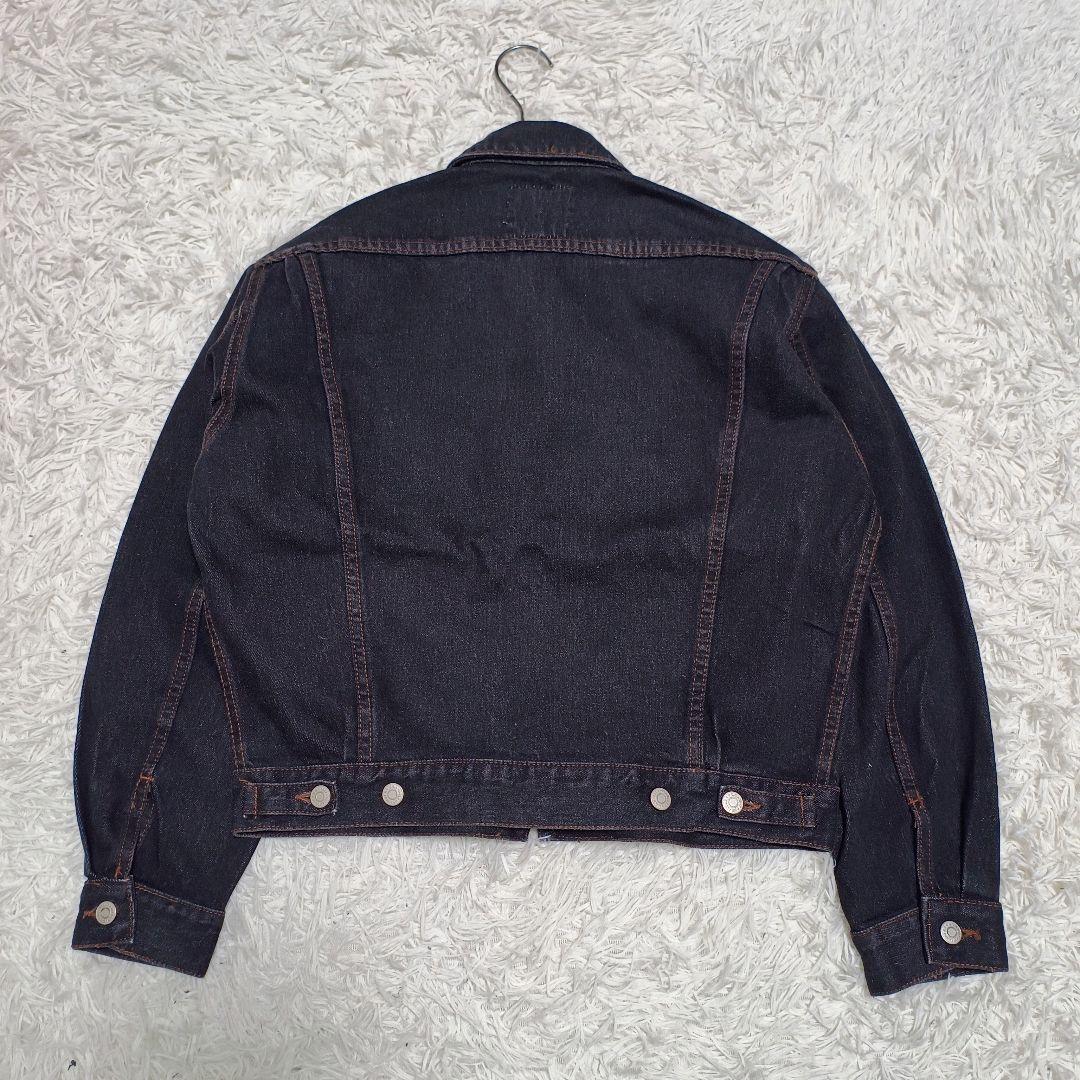 90s Wrangler BLACK DENIM JACKET 日本製 短丈