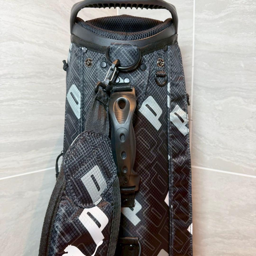 【美品】PUMA プーマ　ブラックロゴ　キャディバッグ