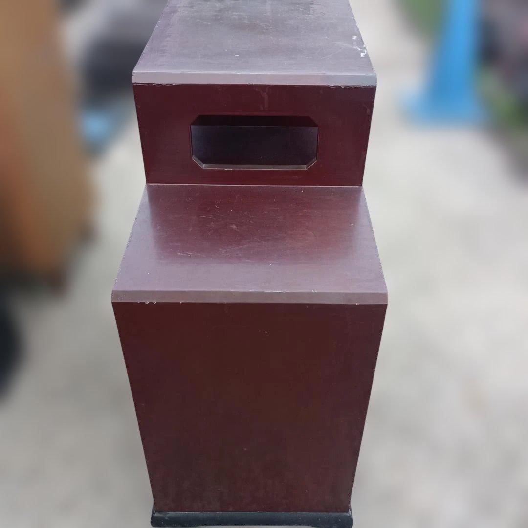 7540)和風キャビネット　茶箪笥　段違い棚