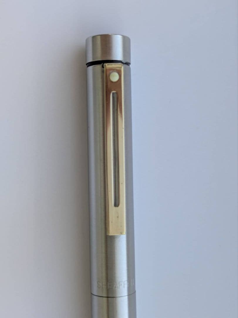 Sheaffer シーファー ステンレススチール製　万年筆 14K 585