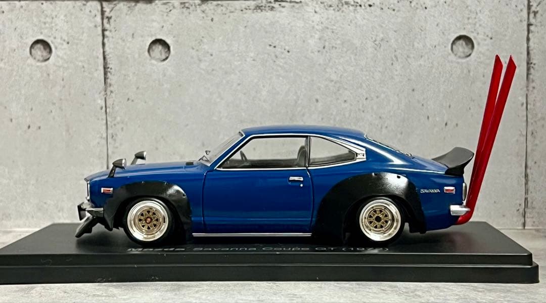 国産名車 1/24 マツダ RX-3 カスタム 街道レーサー 旧車 ミニカー