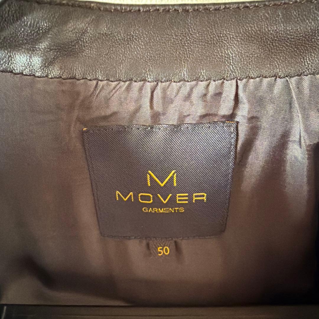 MOVER GARMENTS ダークブラウン レザージャケット 50