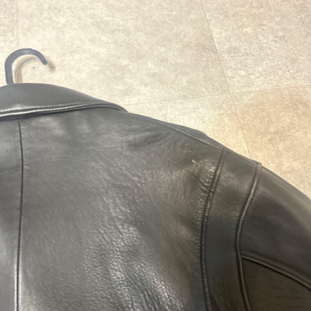 monkey time シープレザーオーバーサイズダブルライダースジャケット