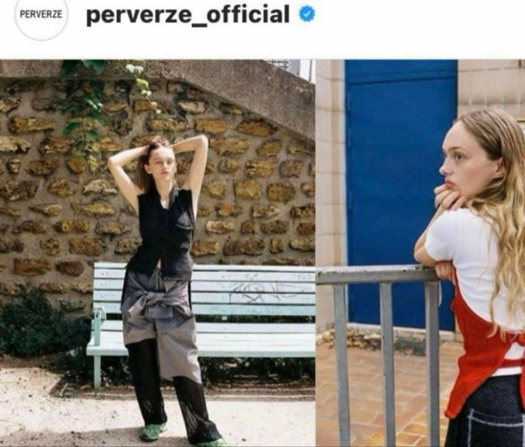 パーバーズ　PERVERZE ニットベスト　バックオープン