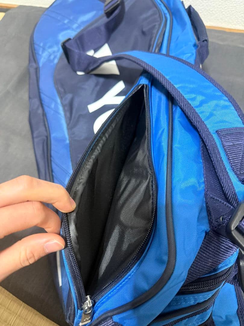 YONEX ラケットバッグ ブルー ショルダー付き 状態良好