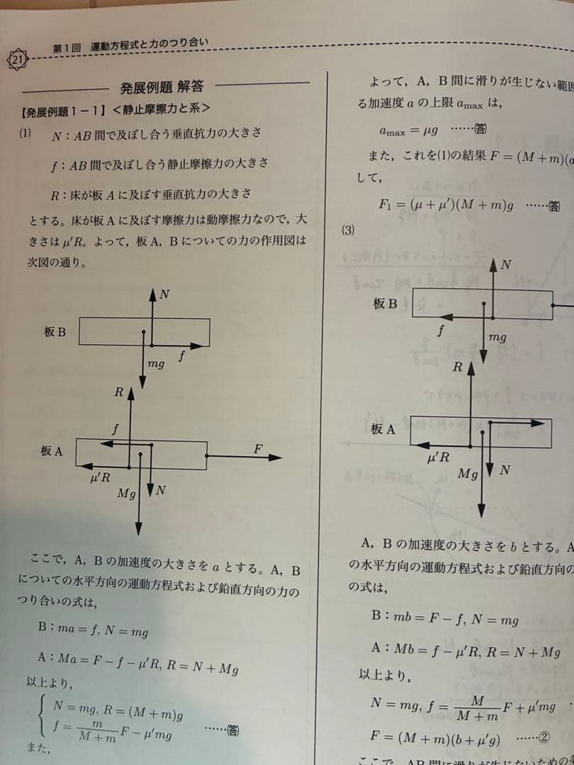 高3物理発展講座　授業冊子　総復習テスト付き