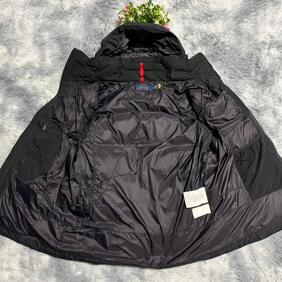 美品　POLO RALPH LAUREN ダウンベスト　現行　QRコード　黒　M