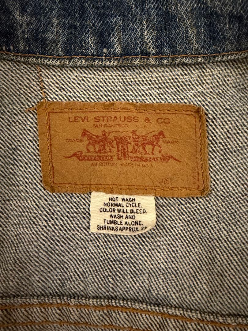 【激レア】Levis 70505 70s 横ケアタグ レインボーステッチ M-L