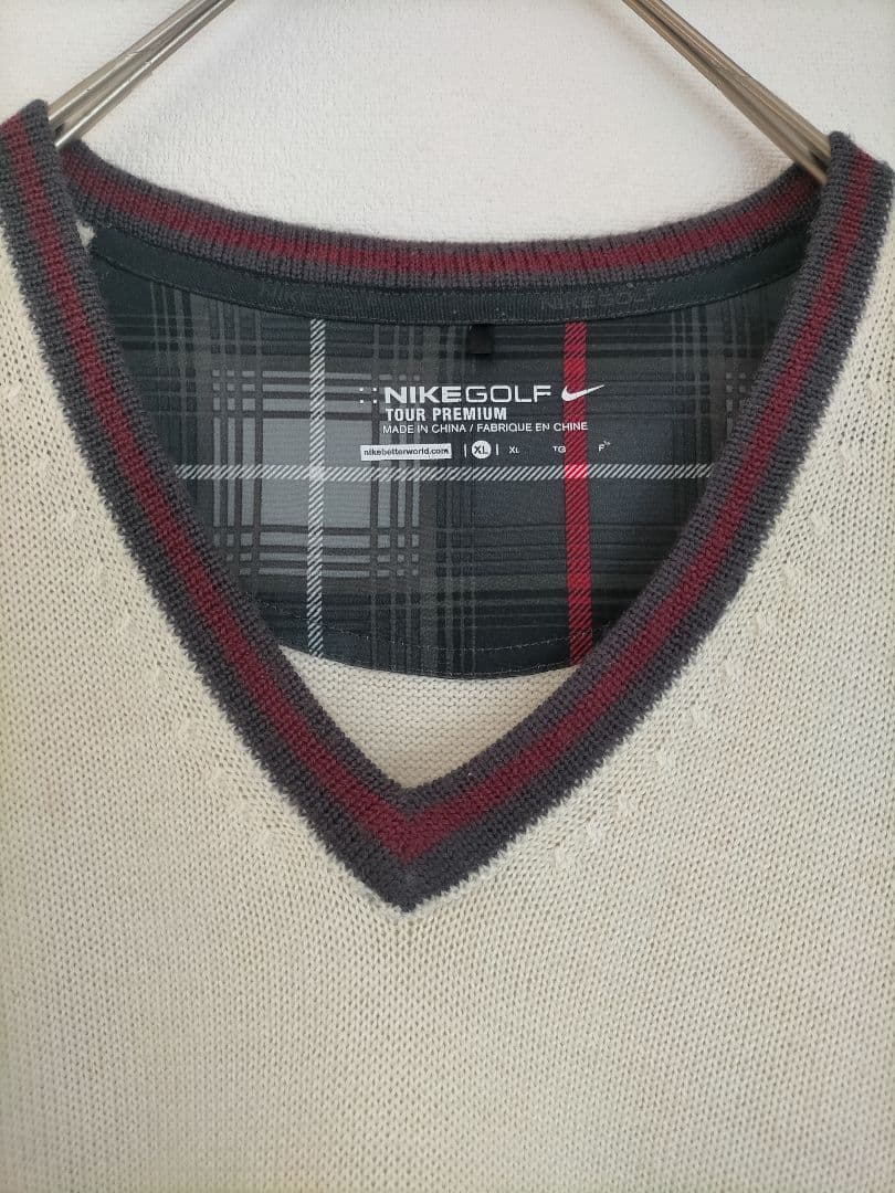 NIKE GOLF 肘当て付き Vネック セーター