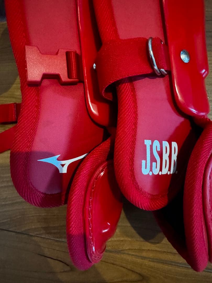ミズノ　キャッチャー　プロテクター レッド 軟式　Lサイズ　防具　最初値下
